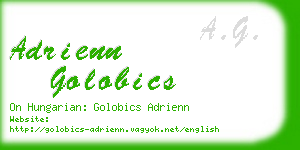 adrienn golobics business card